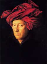 Jan van Eyck. Man In a red turban.