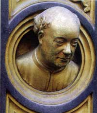 Lorenzo Ghiberti, självporträtt.