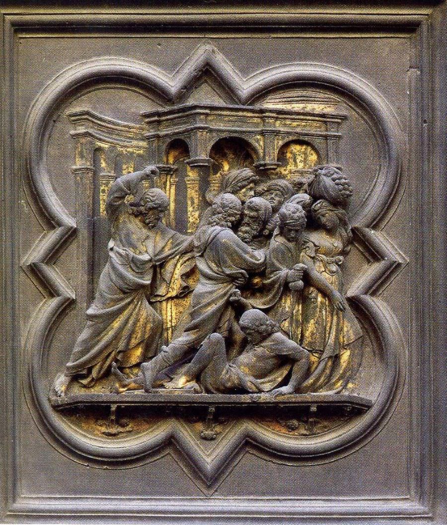 Panel fra baptisteriet i Firenze (norddør)