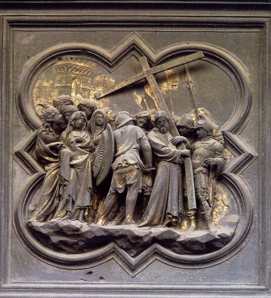 Panel del Baptisterio de Florencia (puerta norte)