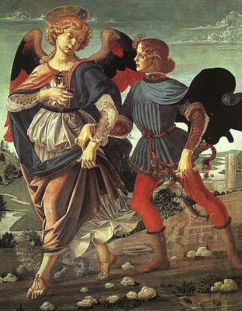 Tobias and the Angel by Andrea del Verrocchio