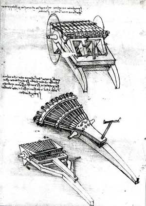 Leonardo Da Vinci weapons of war